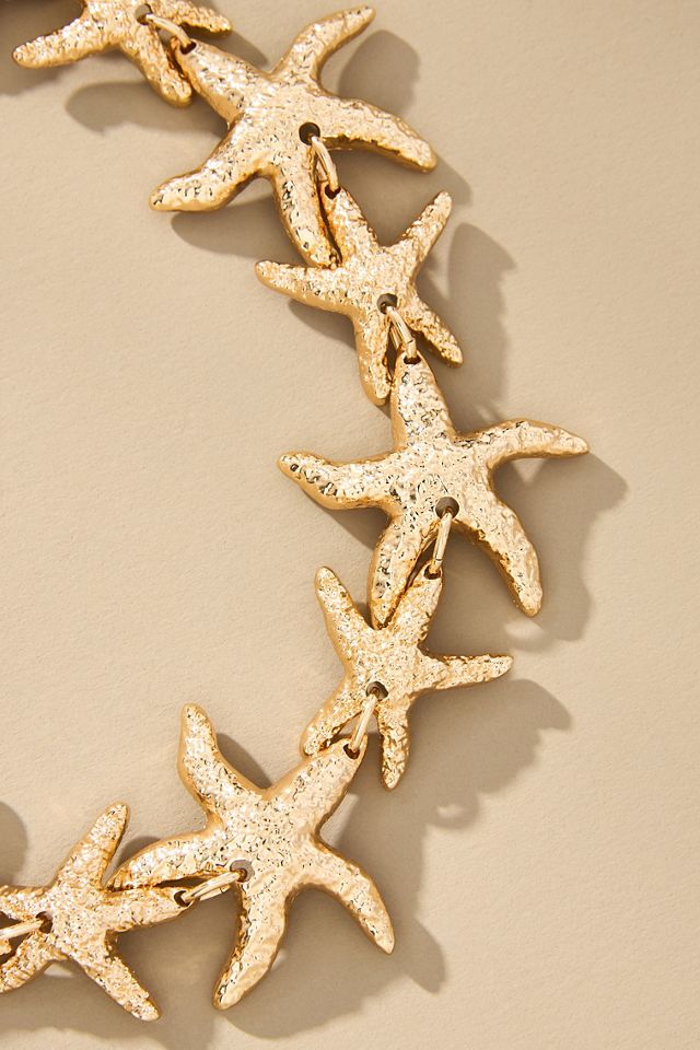 Metal Starfish Collar Necklace #4