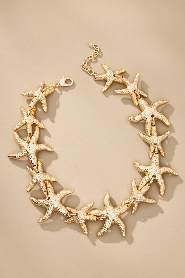 Metal Starfish Collar Necklace #3
