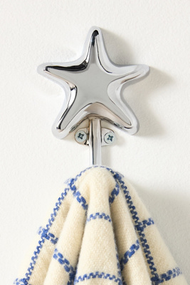Anthropologie Bubble Star Symbol Hook In Silver