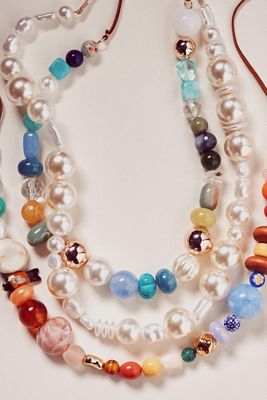 Beaded Tie Necklace