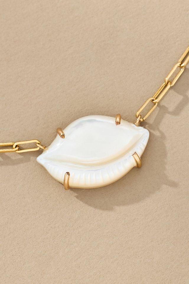 Oval Pearl Necklace #2