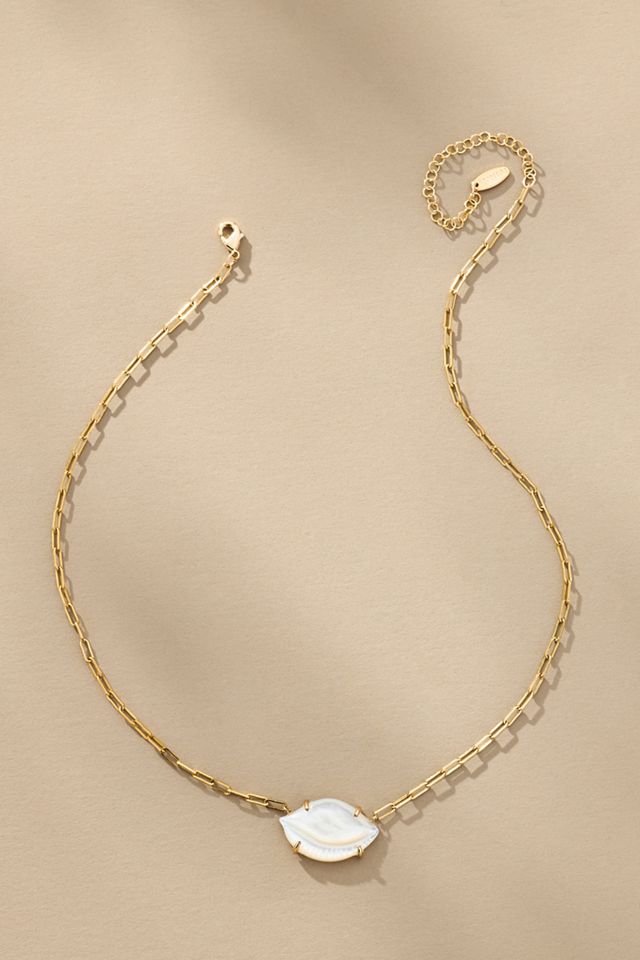 Oval Pearl Necklace #1