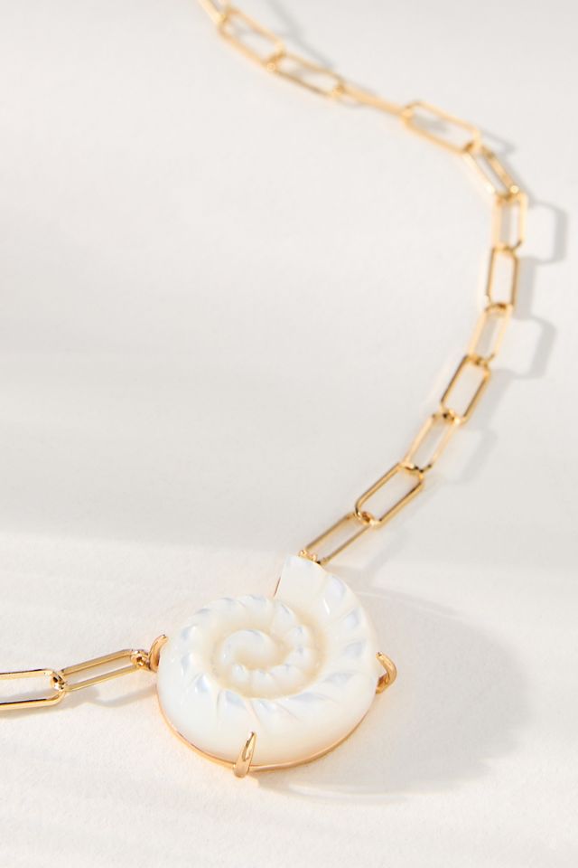 Pearl Paperclip Chain Necklace #1