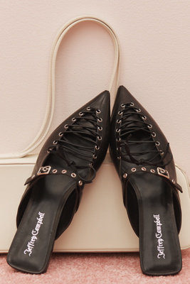 JEFFREY CAMPBELL JASKIER CORSET-DETAIL FLATS 