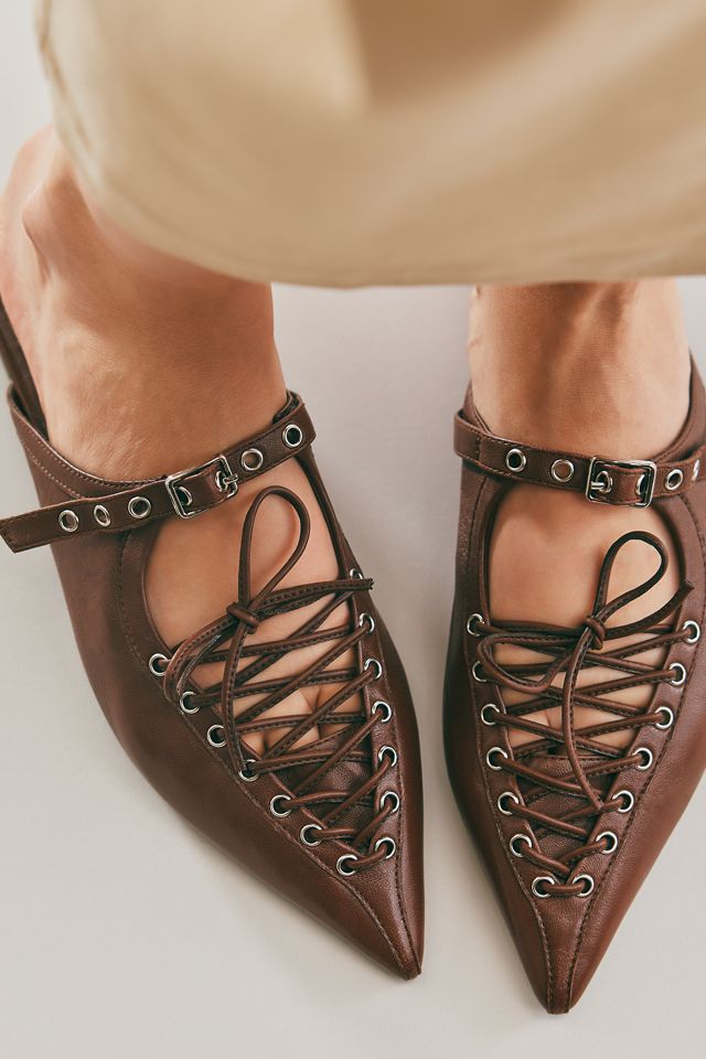 Jeffrey Campbell Jaskier Corset-Detail Flats #1