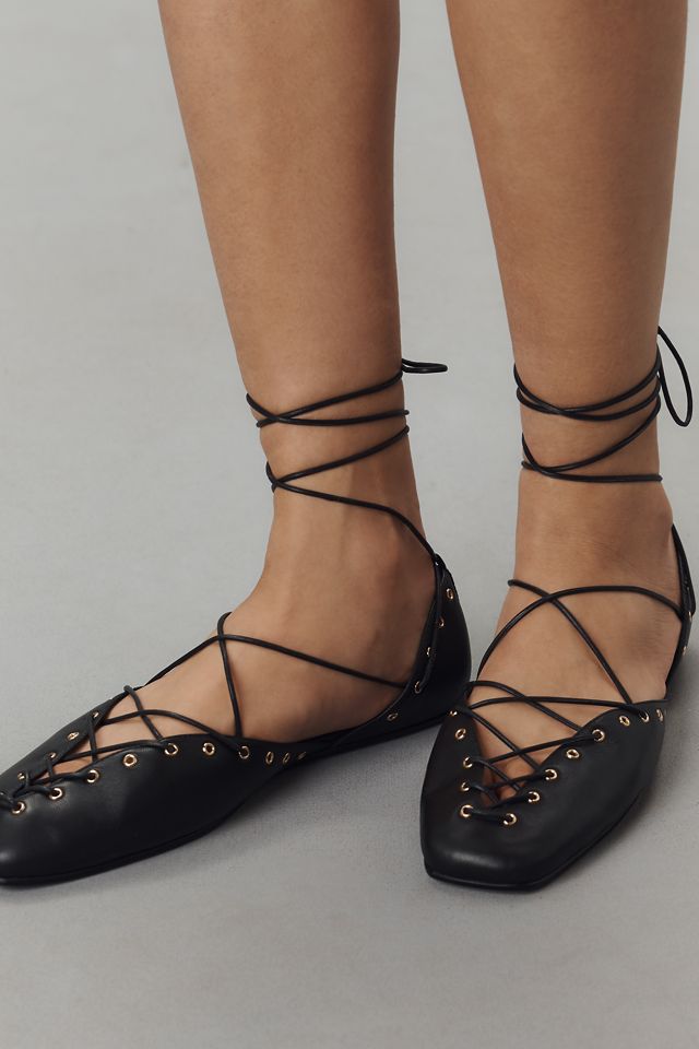 Jeffrey Campbell Corset Lace-Up Flats #1