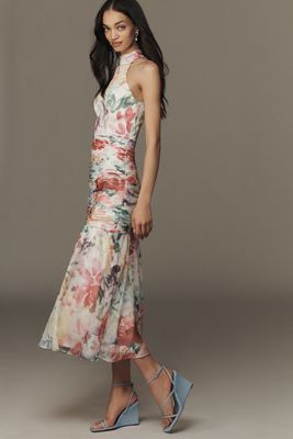 chinese dress ladies Josie Off Shoulder Mesh Maxi Dress / Wine | Meshki main image 1