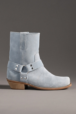 Jeffrey Campbell Waylon-lo Square-toe Western Ankle Boots