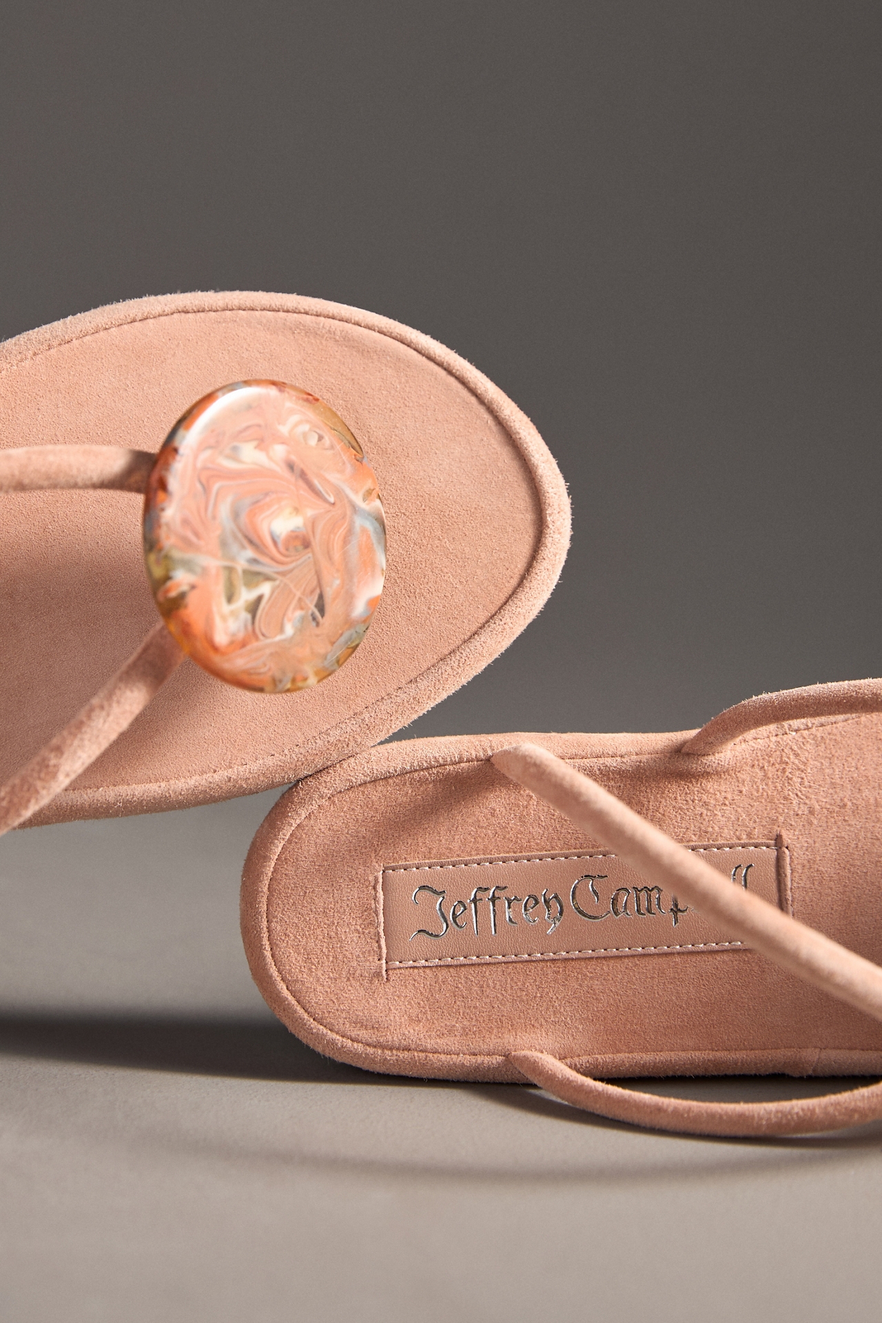 Jeffrey Campbell Alette Suede Strappy Thong Sandals