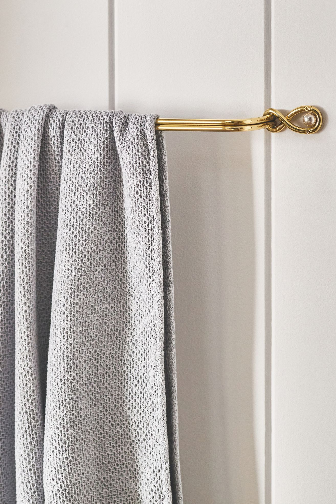 Tiffani Pearl Towel Bar - Polished Brass, Standard, One Size