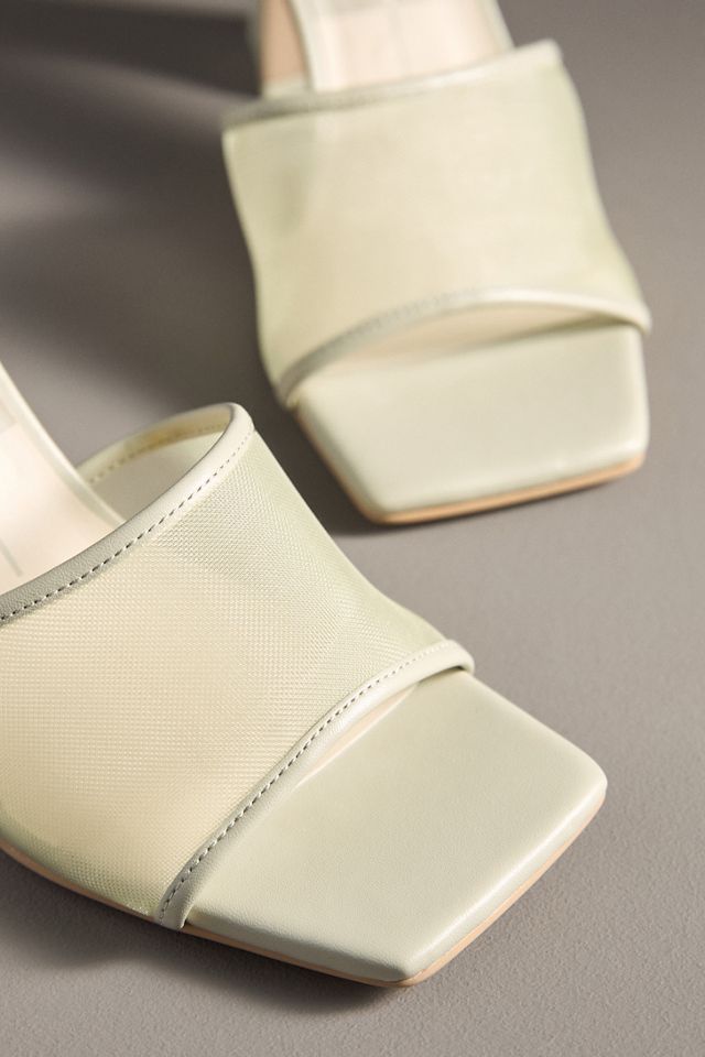 Dolce Vita Narda Mesh Square-Toe Sculpted Heel Mules #2