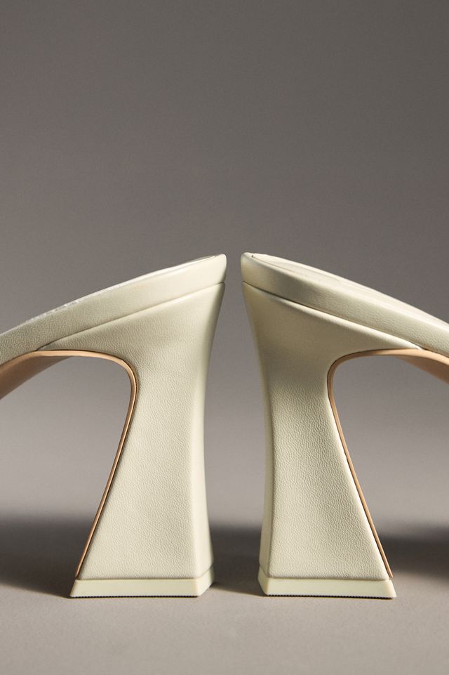 Dolce Vita Narda Mesh Square-Toe Sculpted Heel Mules #3