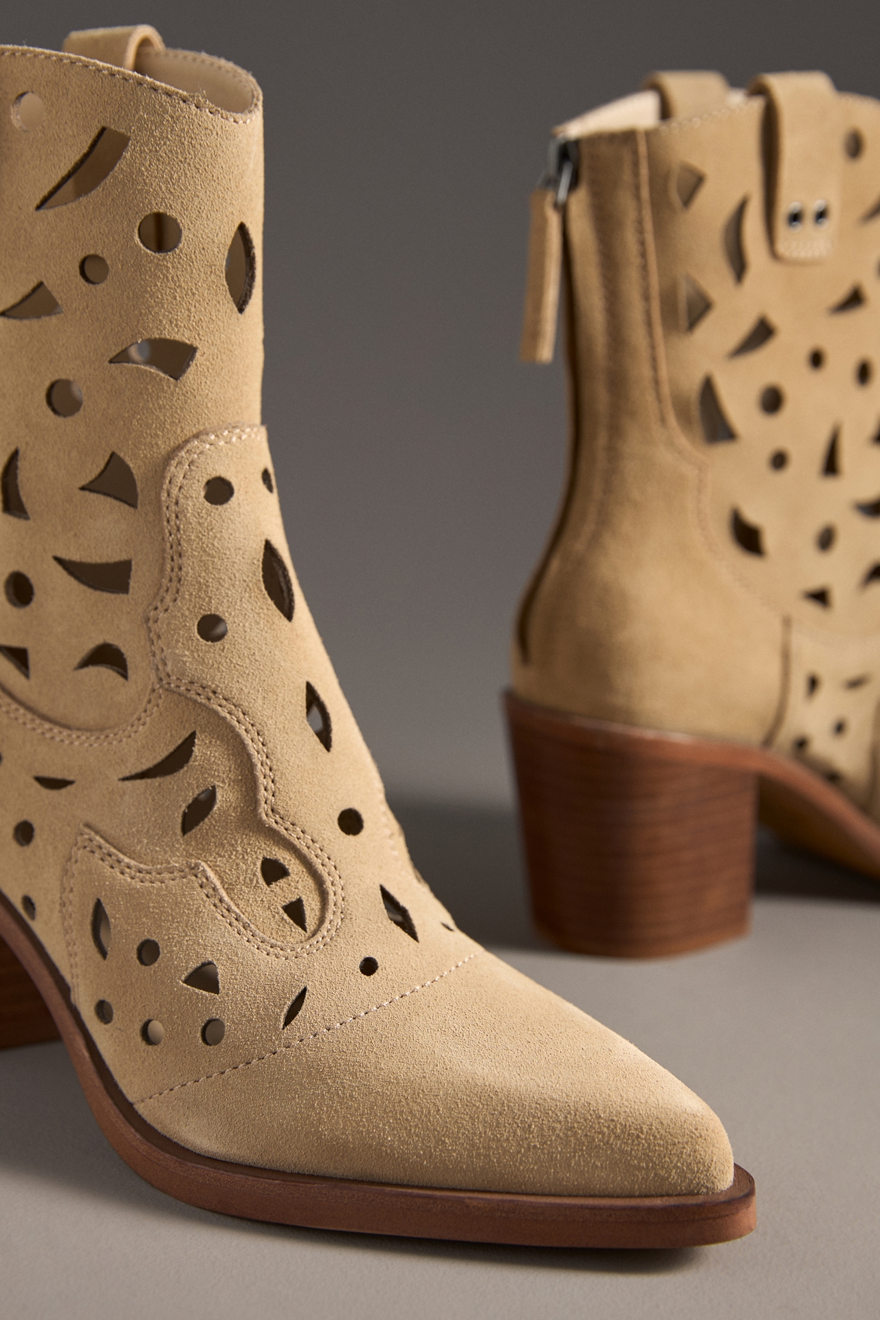 Dolce Vita Zenobi Cutout Western Ankle Boots
