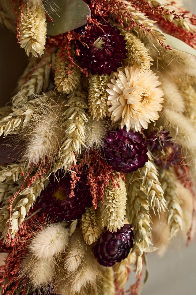 Dried Dutch Flower Fantasy Wreath - Superfine Museum Fundraiser