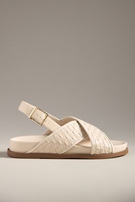 Schutz Ruby Sporty Crisscross Slingback Sandals