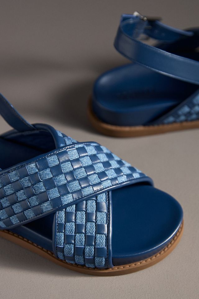 Schutz Ruby Sporty Crisscross Slingback Sandals | Anthropologie