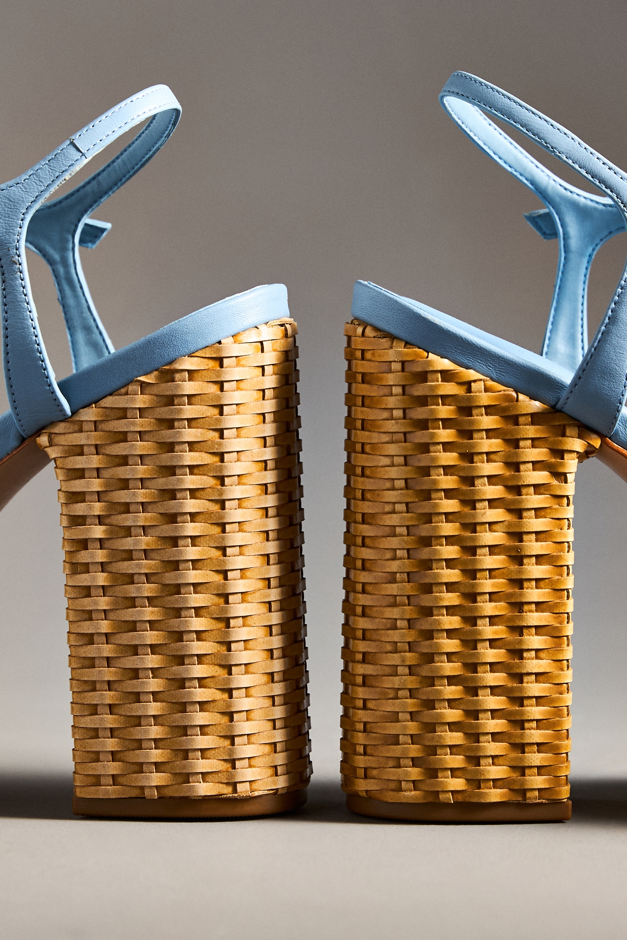 Schutz Keefa Straw Platform Heels