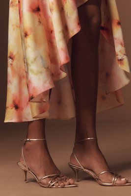 Schutz Desiree Strappy Kitten Heels In Pink