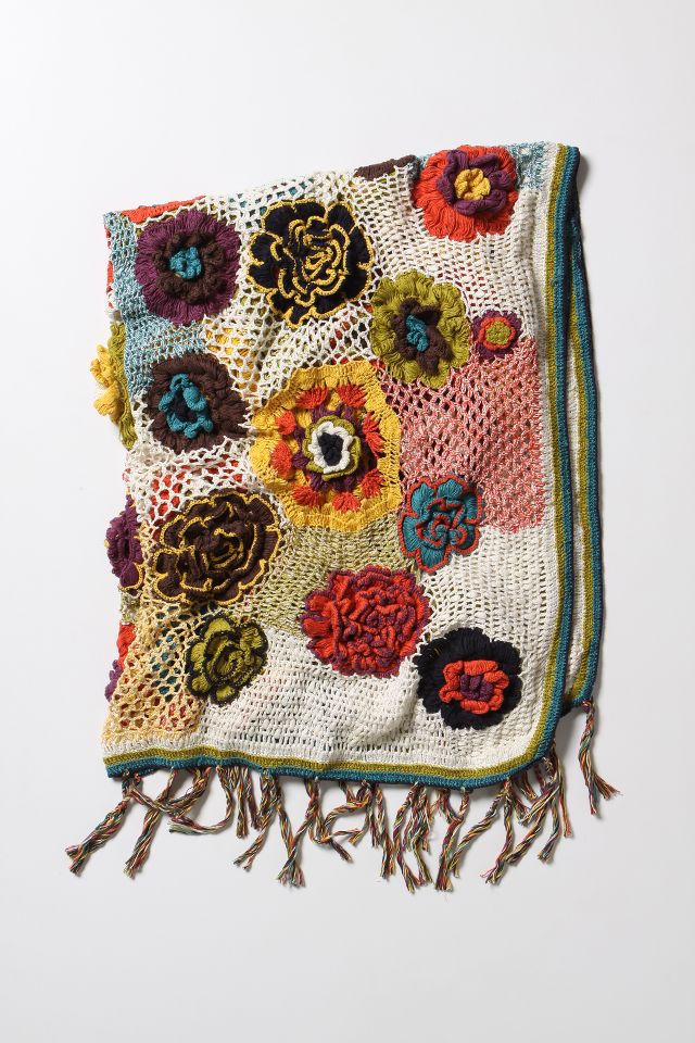 Anthropologie crochet blanket new arrivals