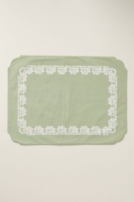 Demeter Embroidered Cotton Placemat