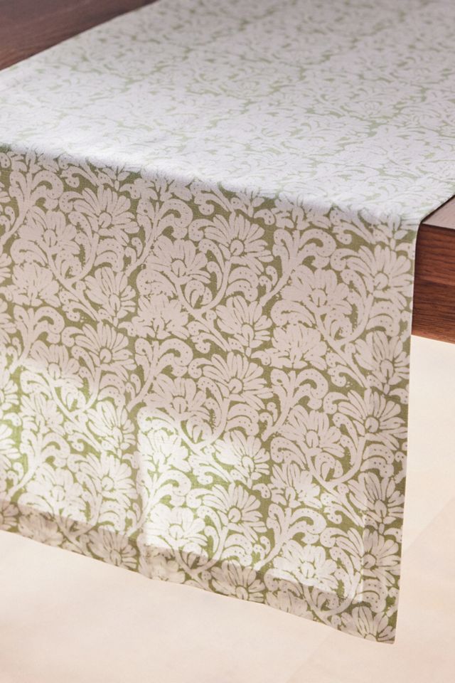 Demeter Embroidered Cotton Runner #1