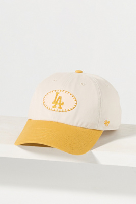 47 Brand Leather Patch Baseball Cap In Neutral