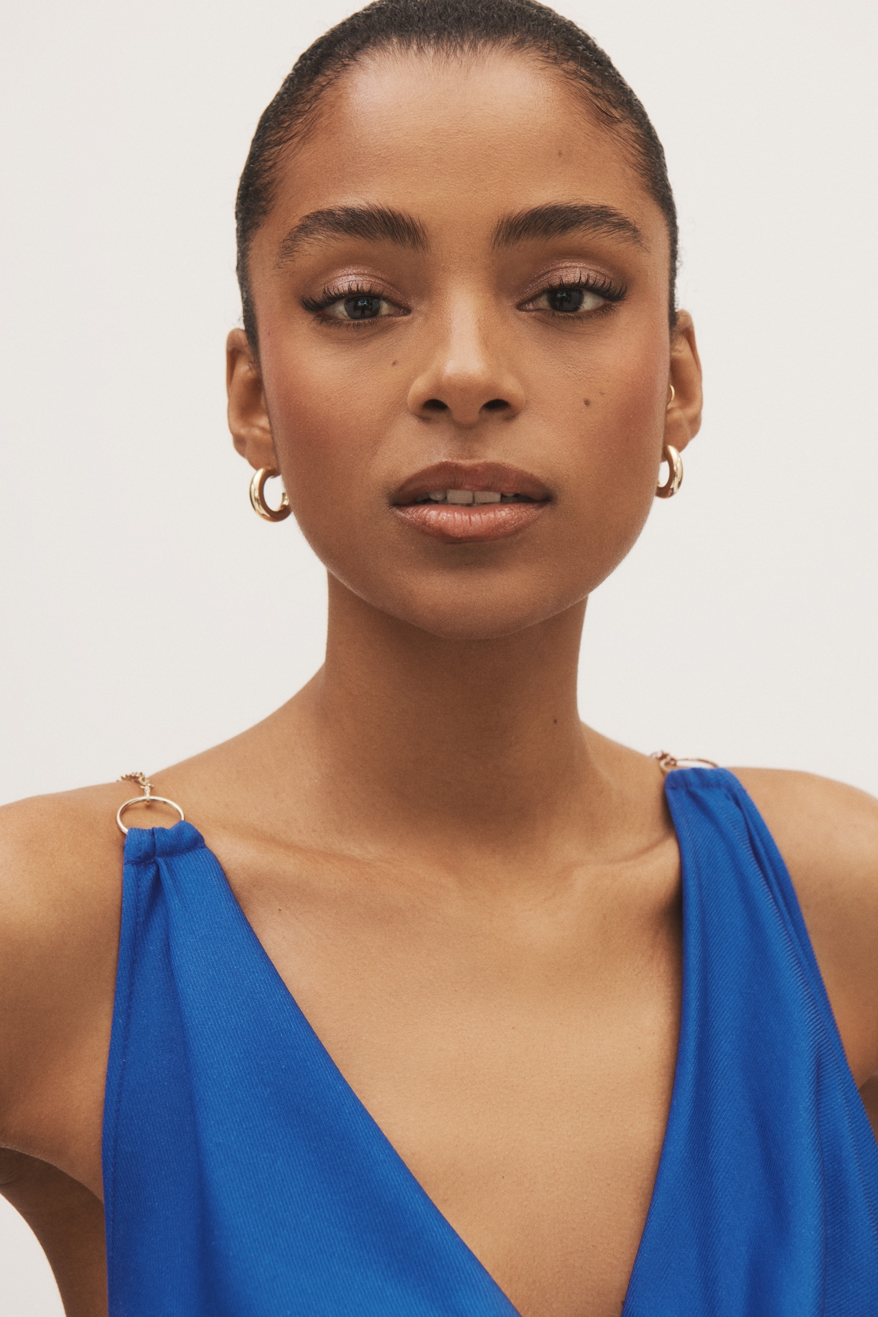 LEO LIN Imogen Silk Blend Maxi Dress