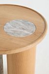 Rhea Marble & Oak Side Table