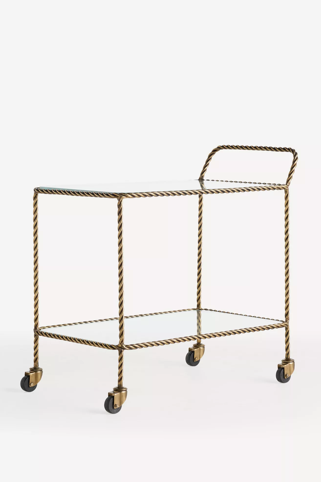 Lark Glass Bar Cart - thumbnail 3
