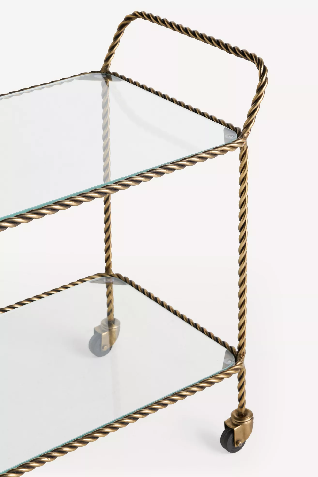 Lark Glass Bar Cart - thumbnail 4
