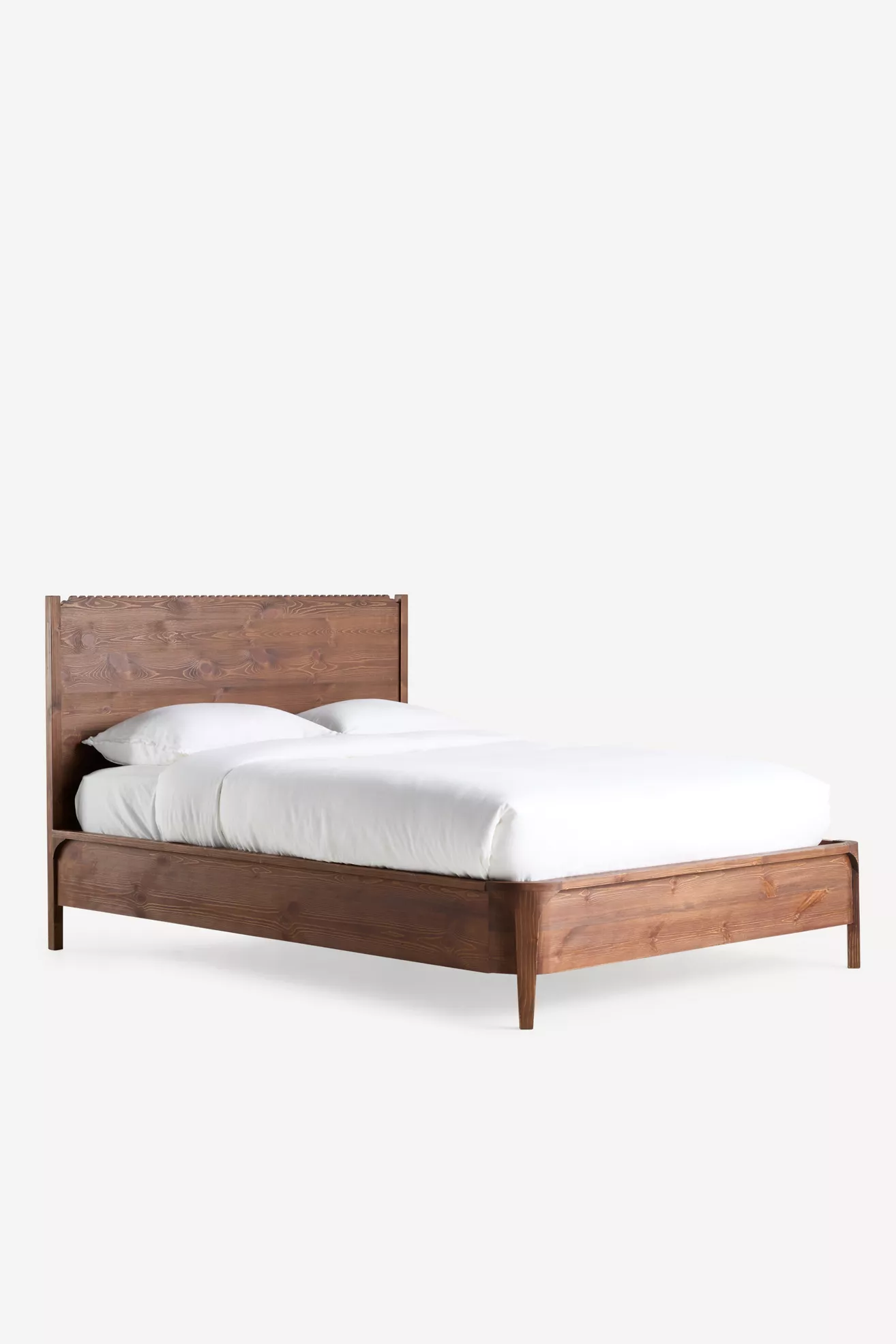 Aria Classic Oak Wood Bed - thumbnail 3