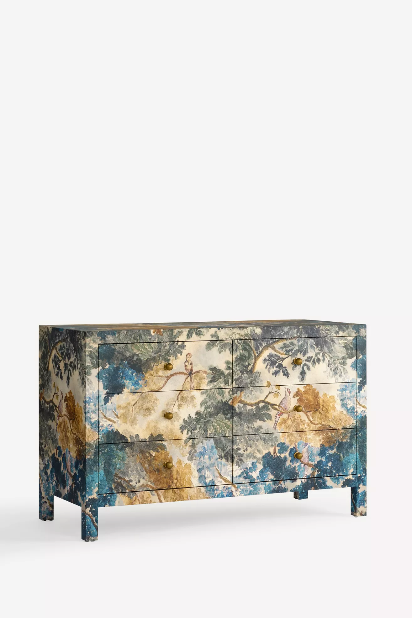 Side view of Hale Canvas six-drawer dresser