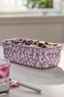 Splatter Portuguese Stoneware Loaf Pan