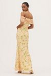 AFRM McCall Off-the-Shoulder Mesh Maxi Dress