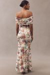 AFRM McCall Off-the-Shoulder Mesh Maxi Dress