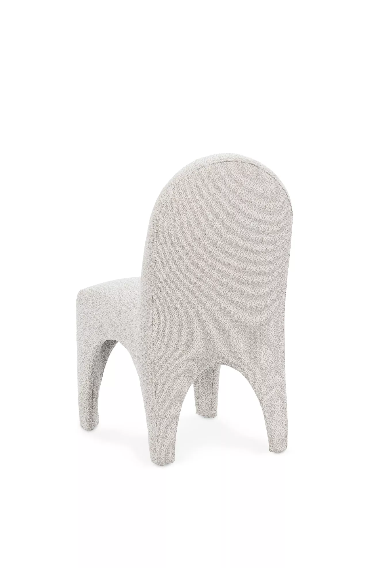 Rear/right side view of upholstered dining chair