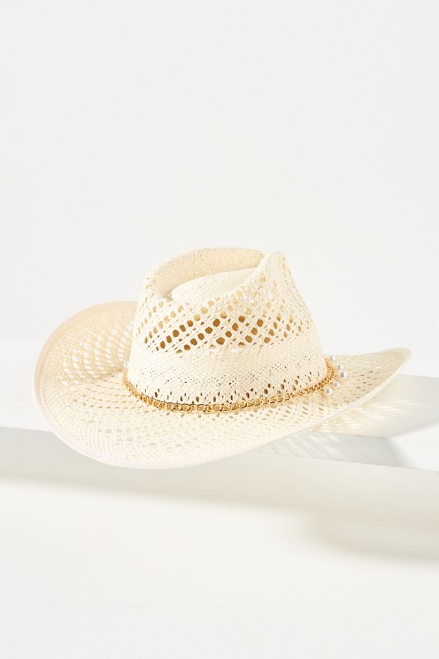 Wyeth Wicker Shell-Trim Straw Rancher #1