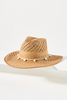 Wyeth Wicker Shell-trim Straw Rancher