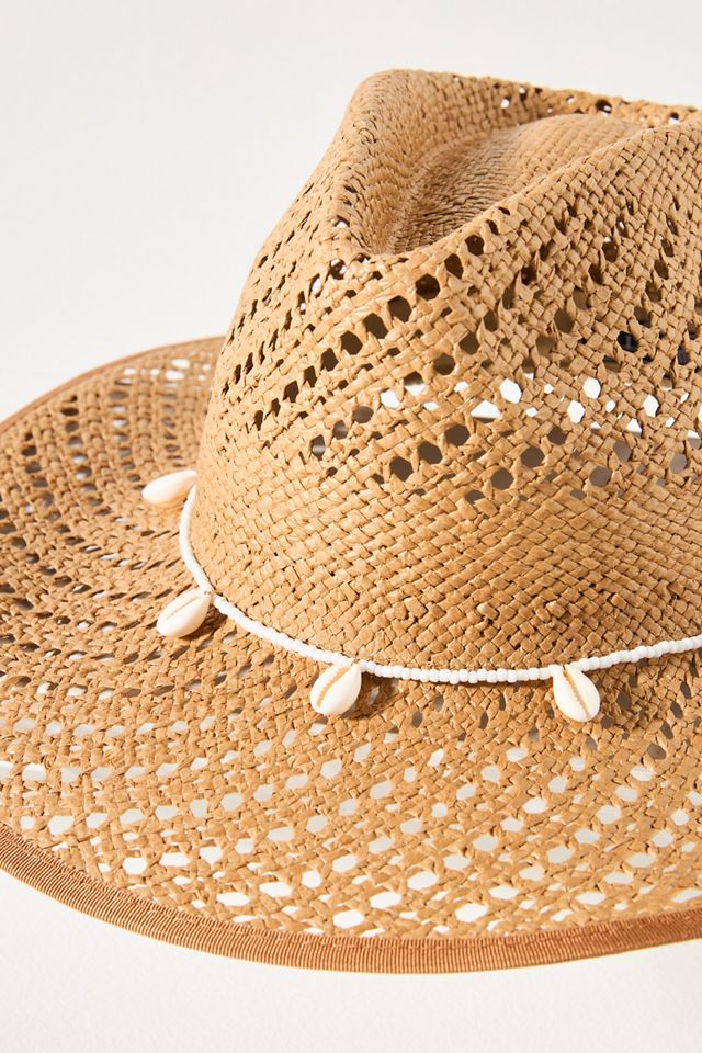 Wyeth Wicker Shell-Trim Straw Rancher #2