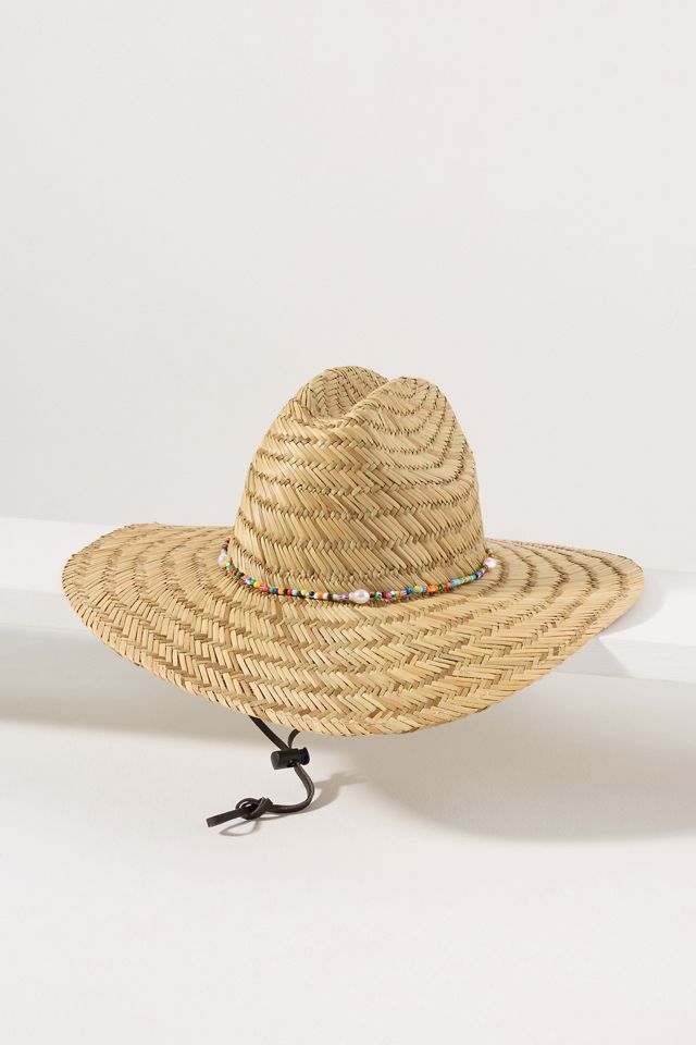 Wyeth Beaded Trim Straw Lifeguard Rancher #2