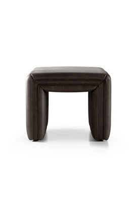 Anthropologie Alexander Leather Ottoman