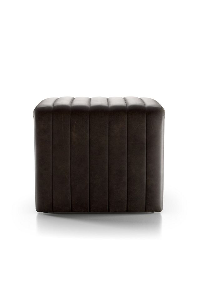 Alexander Leather Ottoman #2