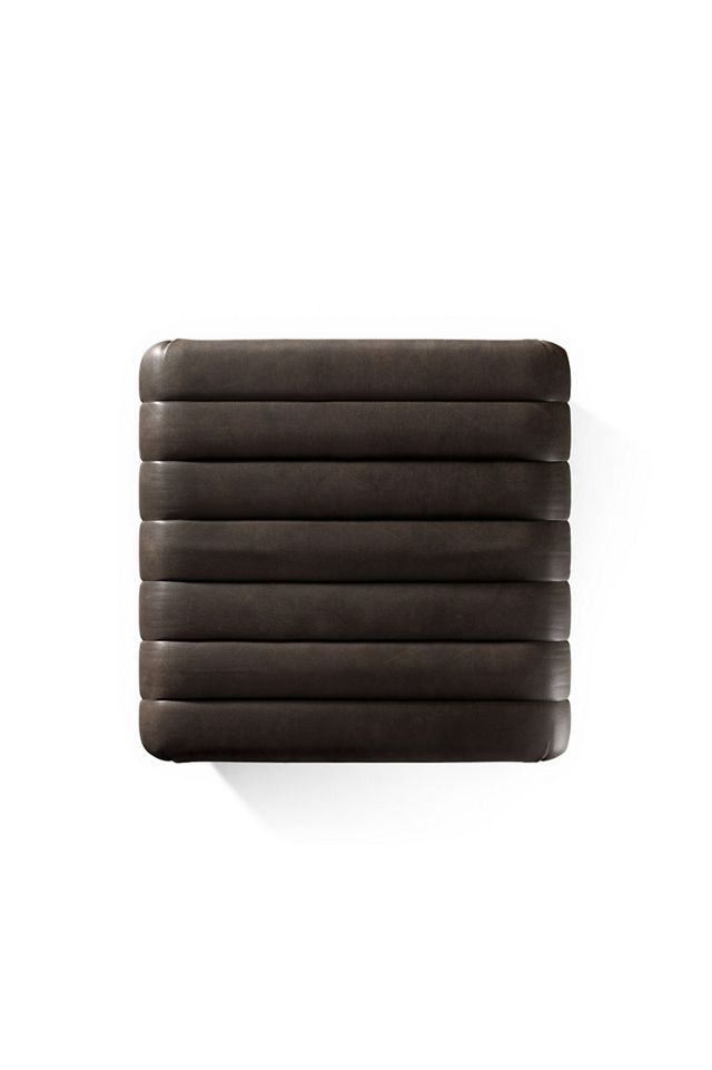 Alexander Leather Ottoman #3