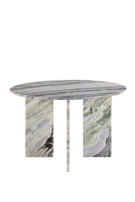 Celia 48" Round Green Onyx Marble Dining Table