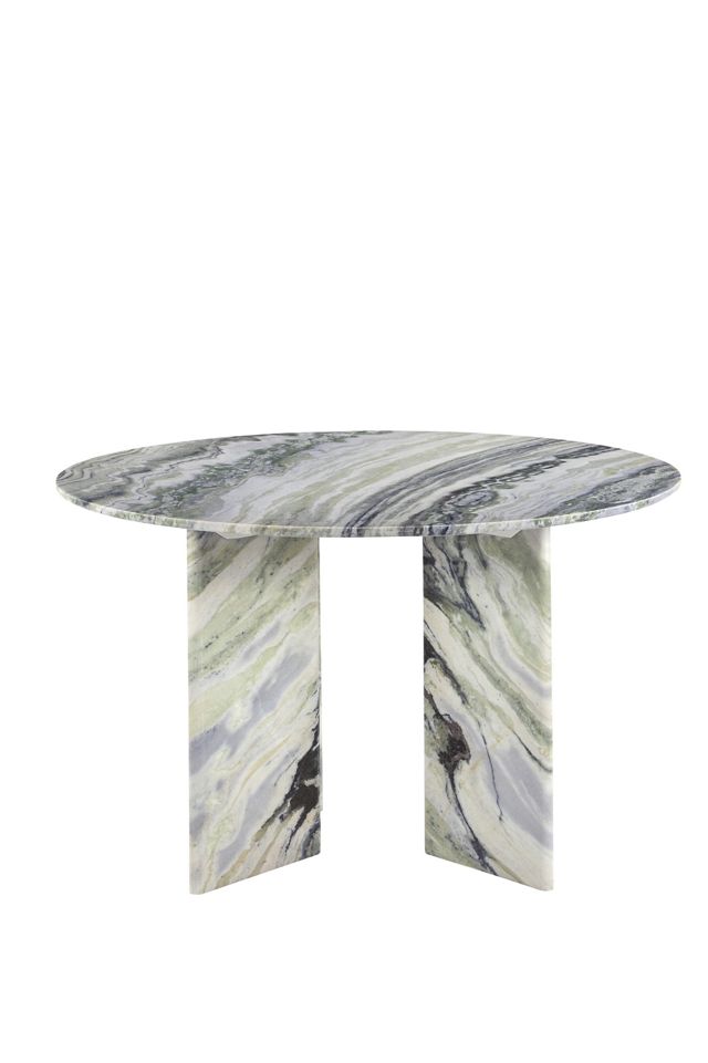 Celia 48" Round Green Onyx Marble Dining Table #2