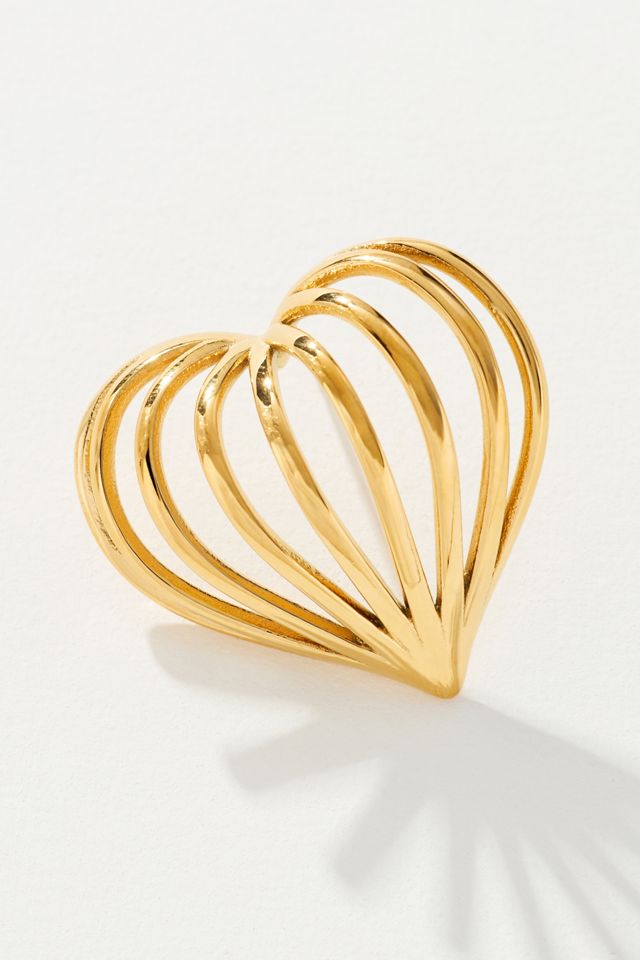 8 Other Reasons Cage Heart Stud Earrings #1
