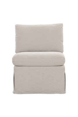 Anthropologie Fable Modular Slipcover Slipper Chair In Neutral