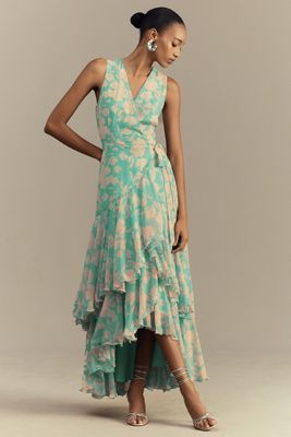 Maeve Sleeveless V-Neck Open-Back Maxi Dress