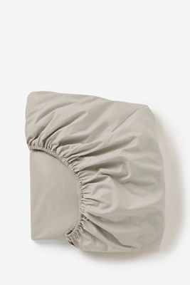 Coyuchi 300 Thread Count Organic Percale Fitted Sheet