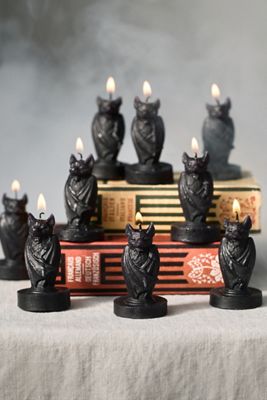 Bat Shaped Tealights, Set of 9
